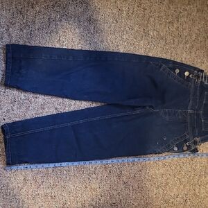 Women's Dark Wash Overalls